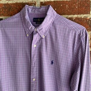 Men’s Ralph Lauren button down shirt- size L